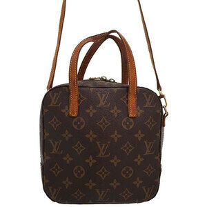 Louis Vuitton Monogram Leather Brown Spontini Bag